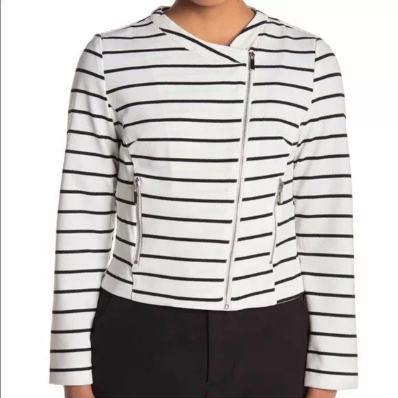 Bagatelle White Jacket with stripes size PS - Picture 3 of 7